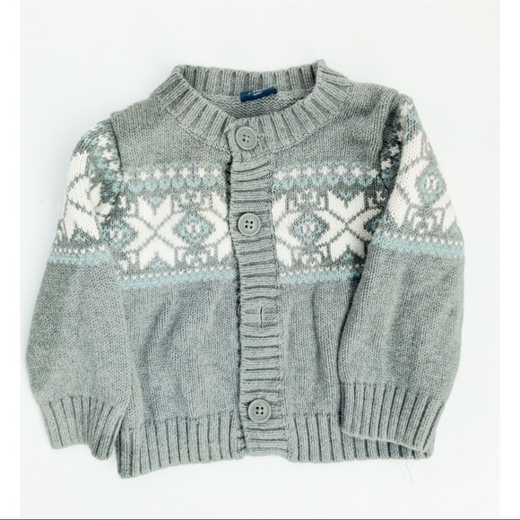 🤩HOST PICK 🤩GAP 6-12 Months Grey Sweater - Picture 1 of 1